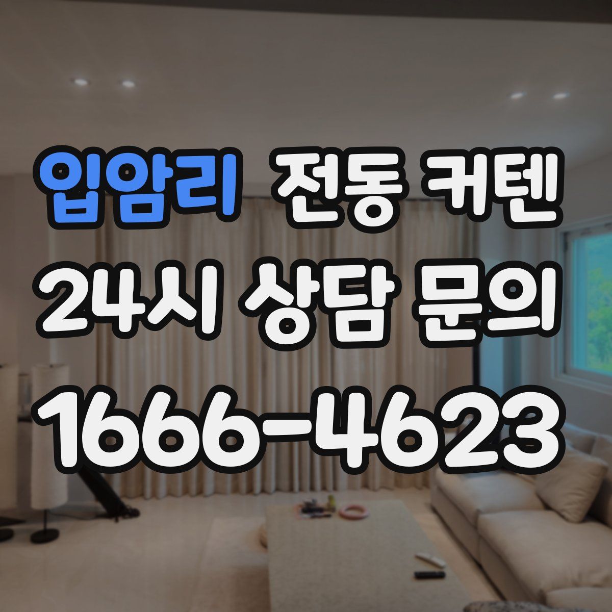 입암리 전동 커텐