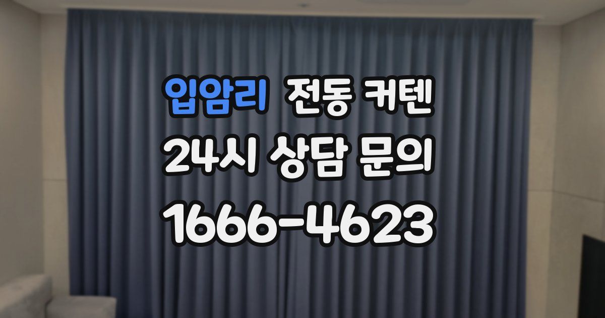 입암리 전동 커텐