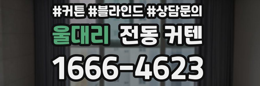 울대리 전동 커텐