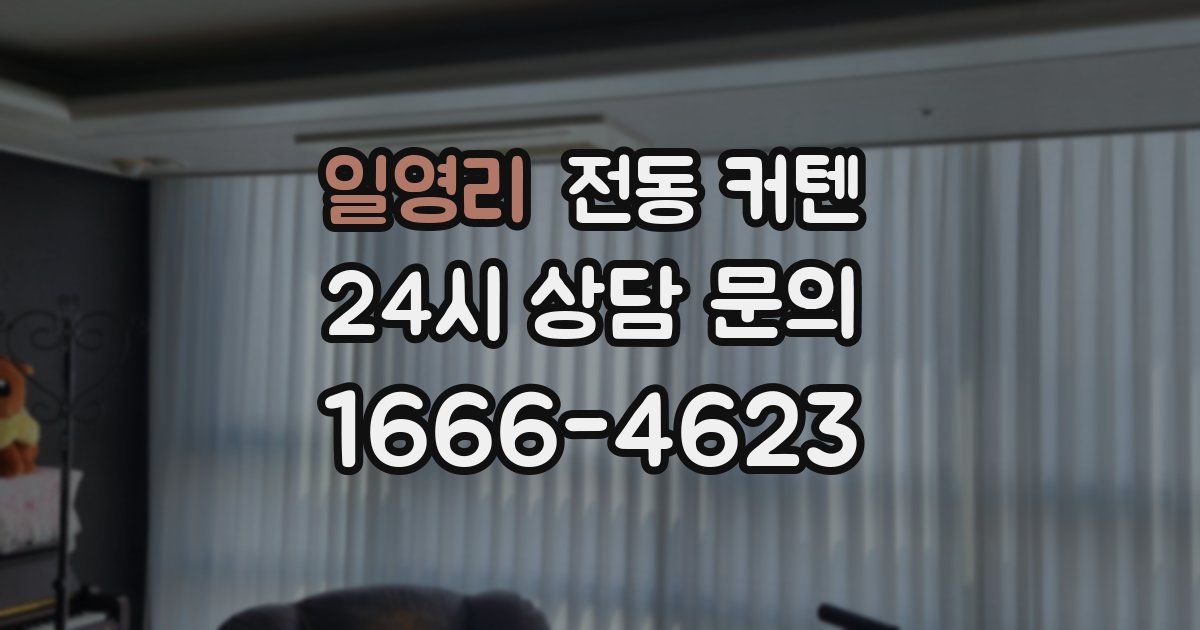 일영리 전동 커텐