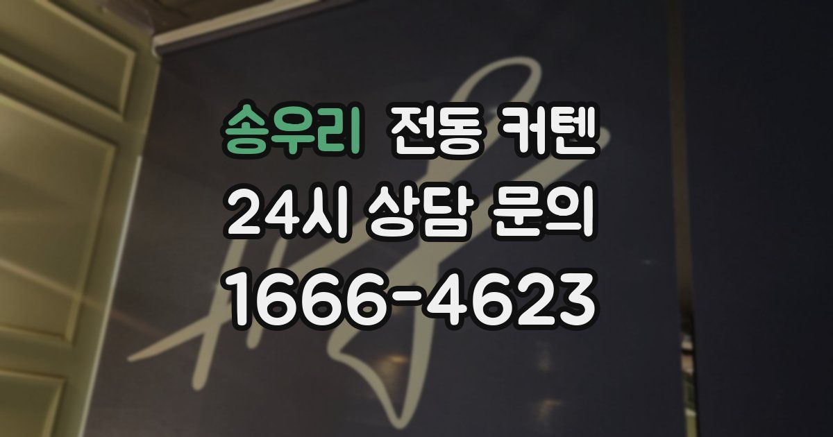송우리 전동 커텐