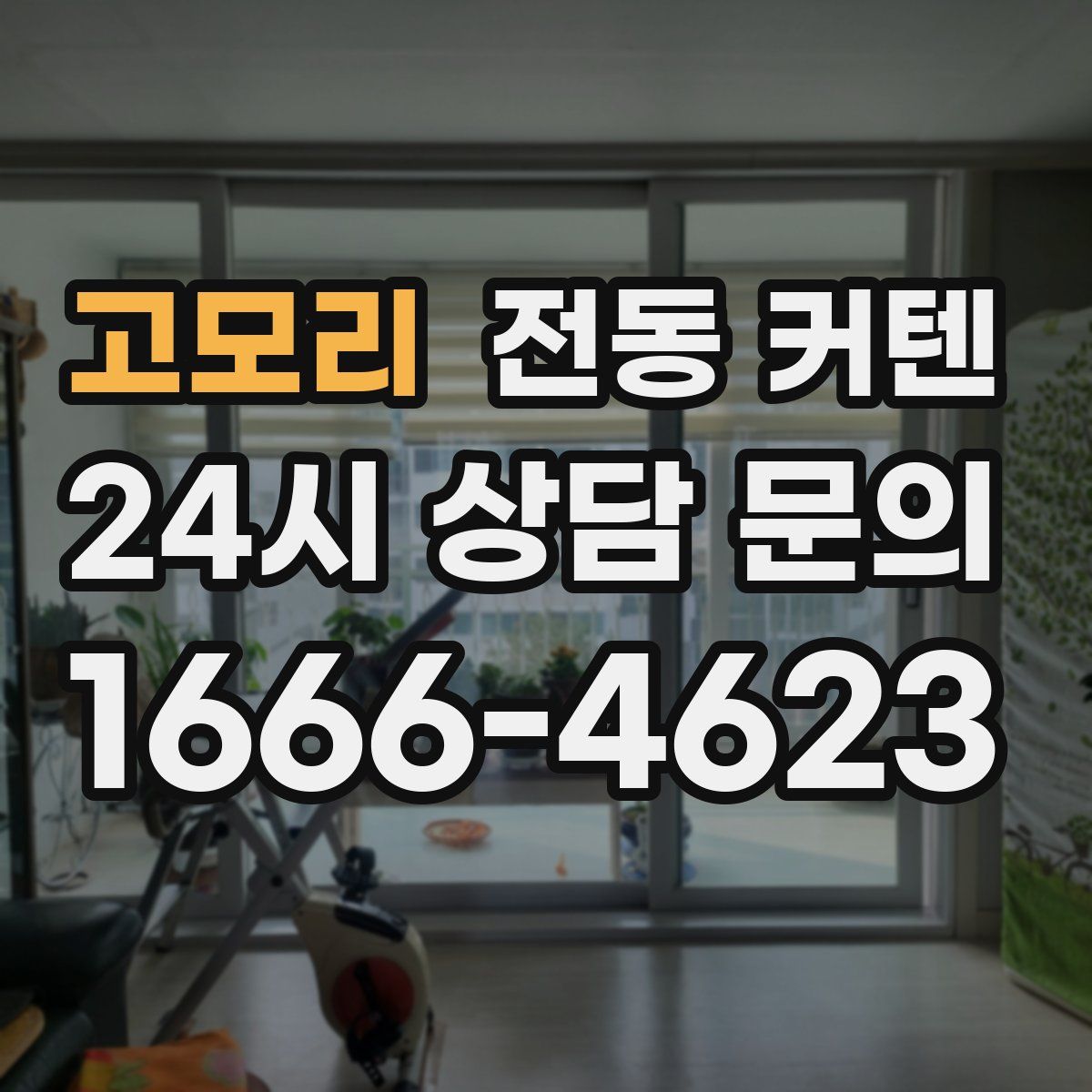 고모리 전동 커텐