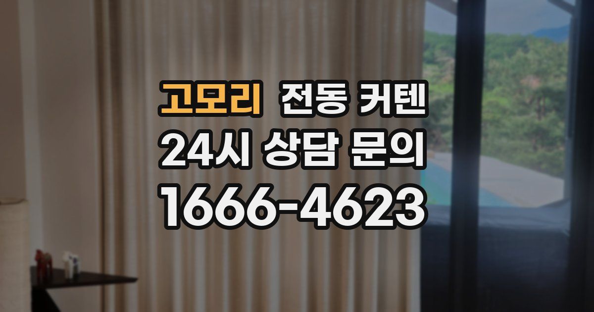 고모리 전동 커텐