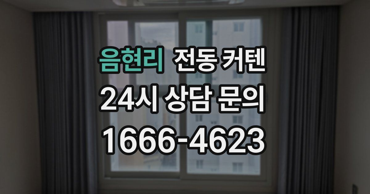 음현리 전동 커텐