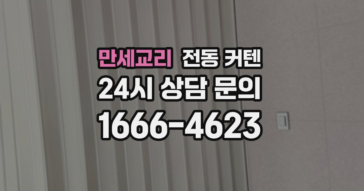 만세교리 전동 커텐