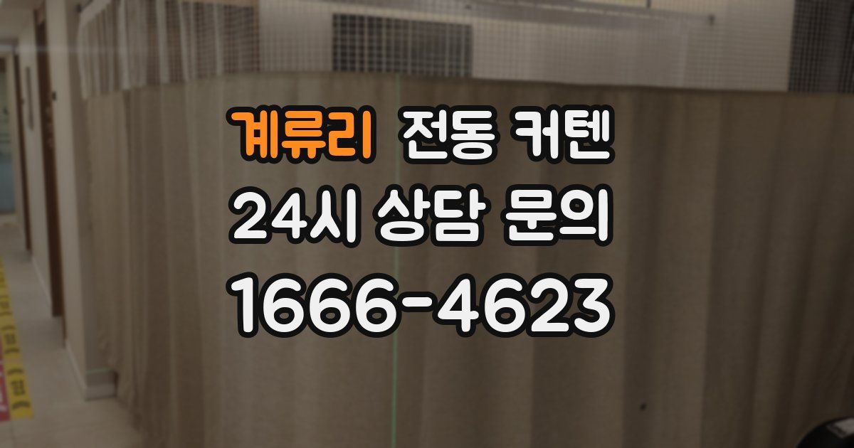 계류리 전동 커텐