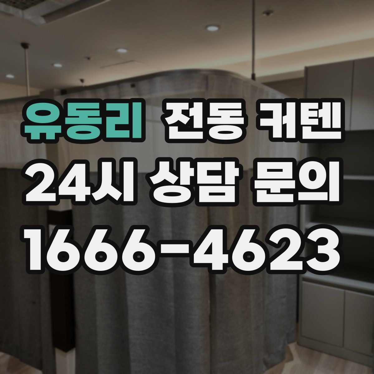유동리 전동 커텐
