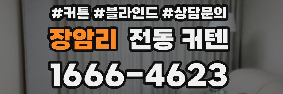 장암리 전동 커텐