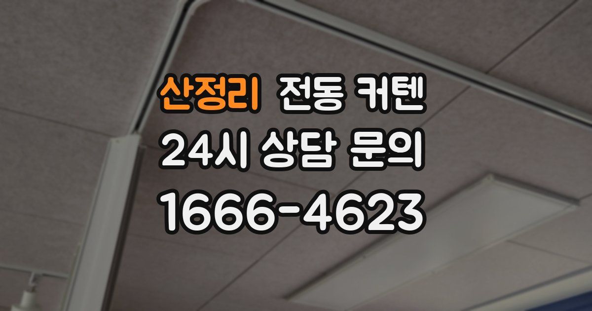 산정리 전동 커텐
