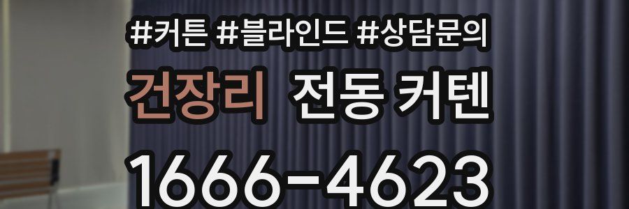 건장리 전동 커텐