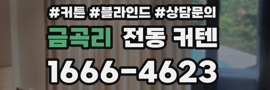 금곡리 전동 커텐