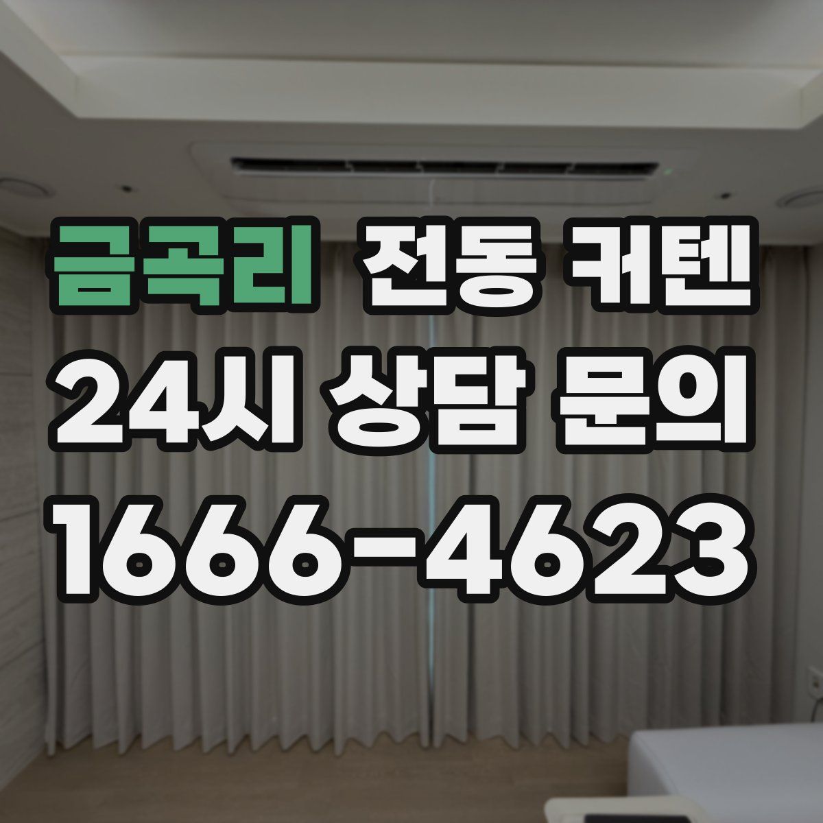 금곡리 전동 커텐
