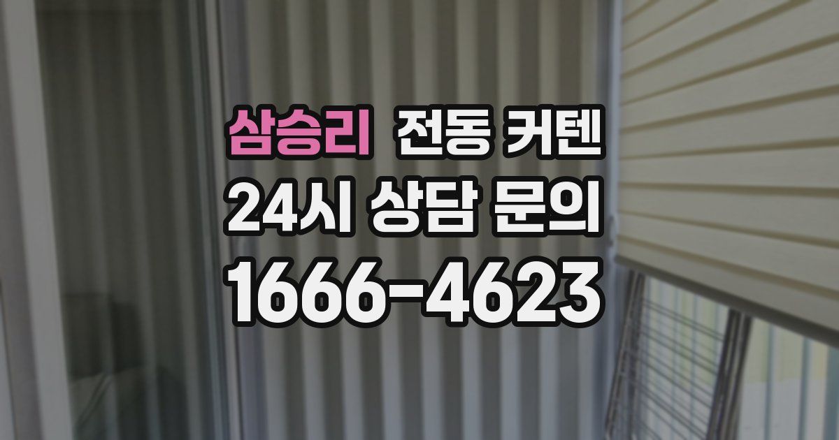 삼승리 전동 커텐