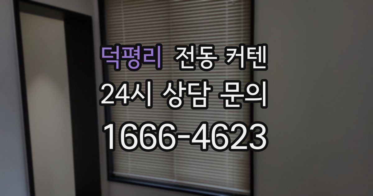 덕평리 전동 커텐