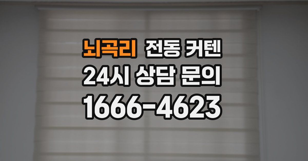 뇌곡리 전동 커텐