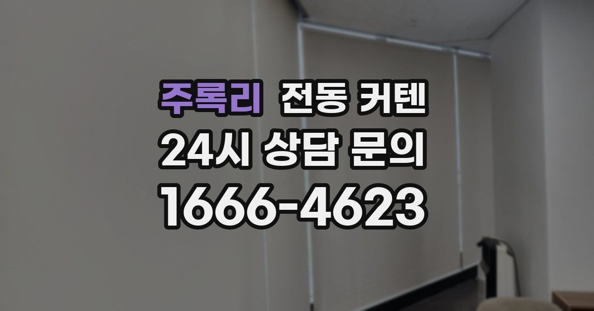 주록리 전동 커텐