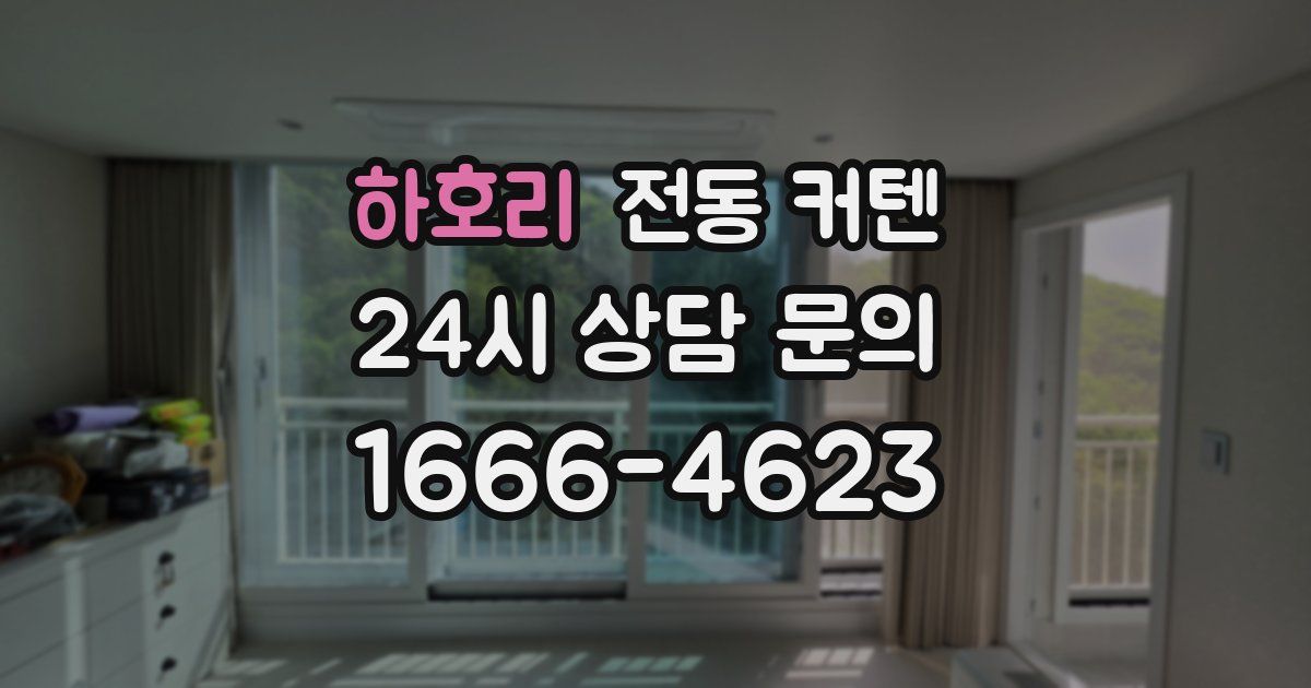 하호리 전동 커텐