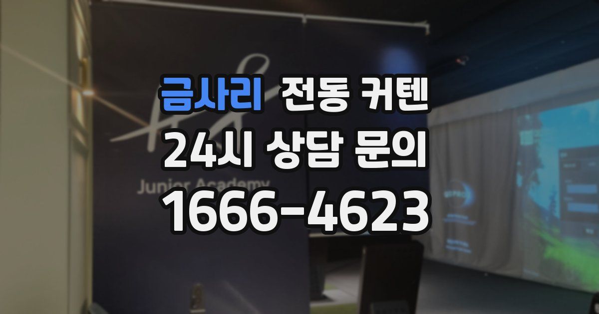 금사리 전동 커텐
