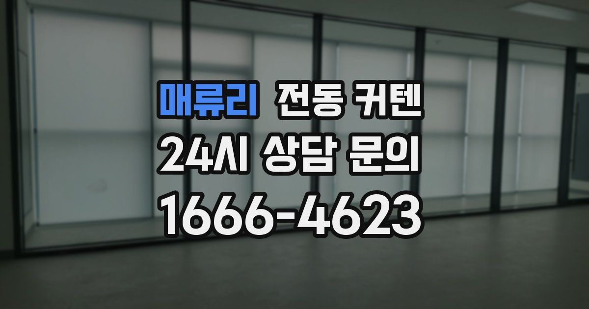 매류리 전동 커텐