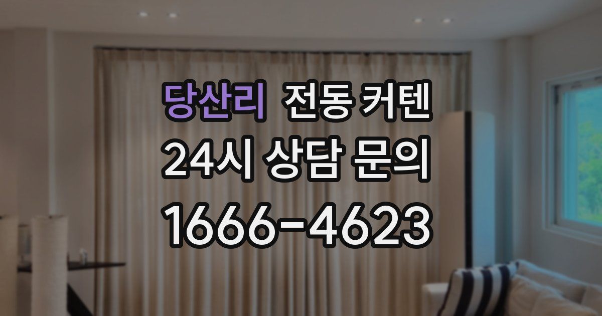 당산리 전동 커텐