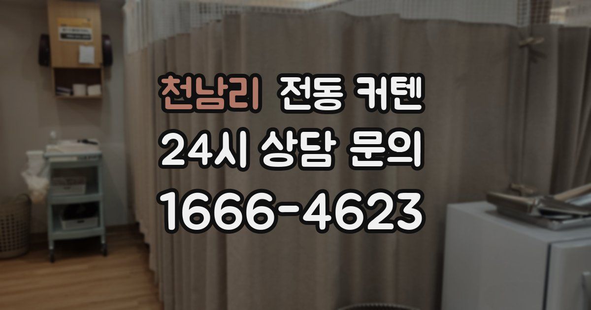 천남리 전동 커텐