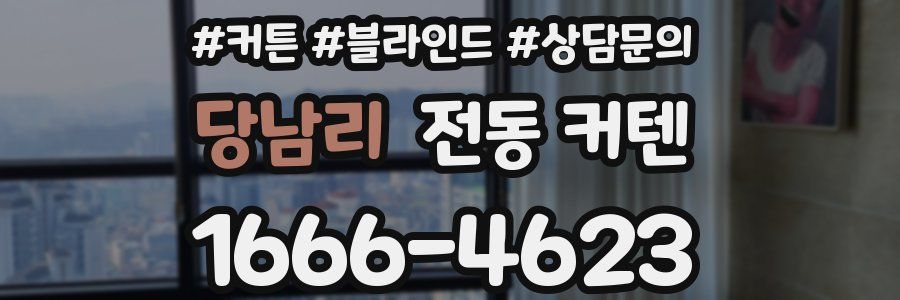 당남리 전동 커텐