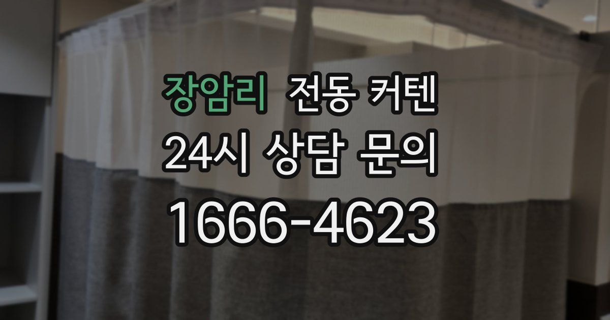 장암리 전동 커텐