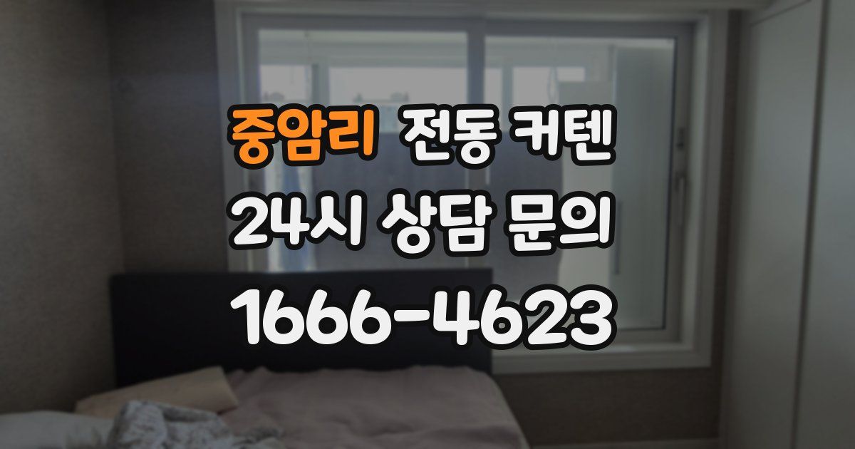 중암리 전동 커텐