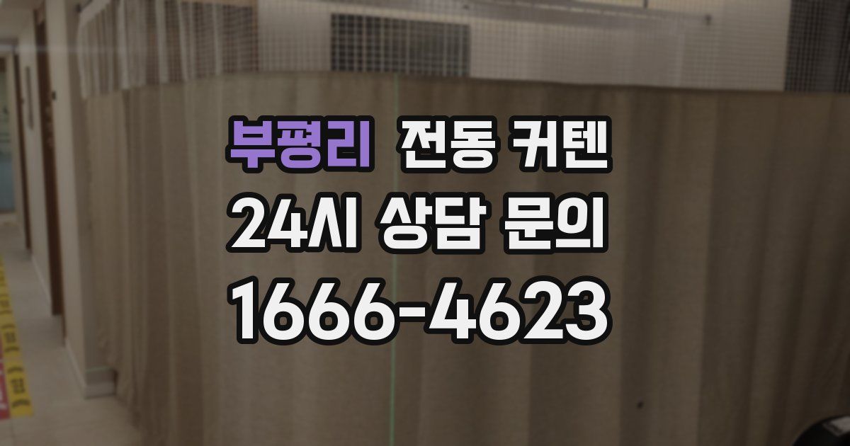 부평리 전동 커텐
