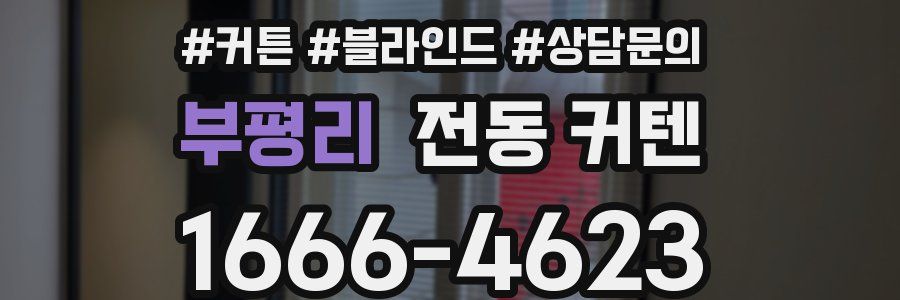 부평리 전동 커텐