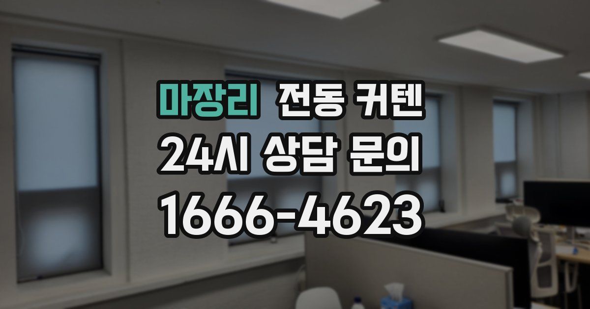 마장리 전동 커텐