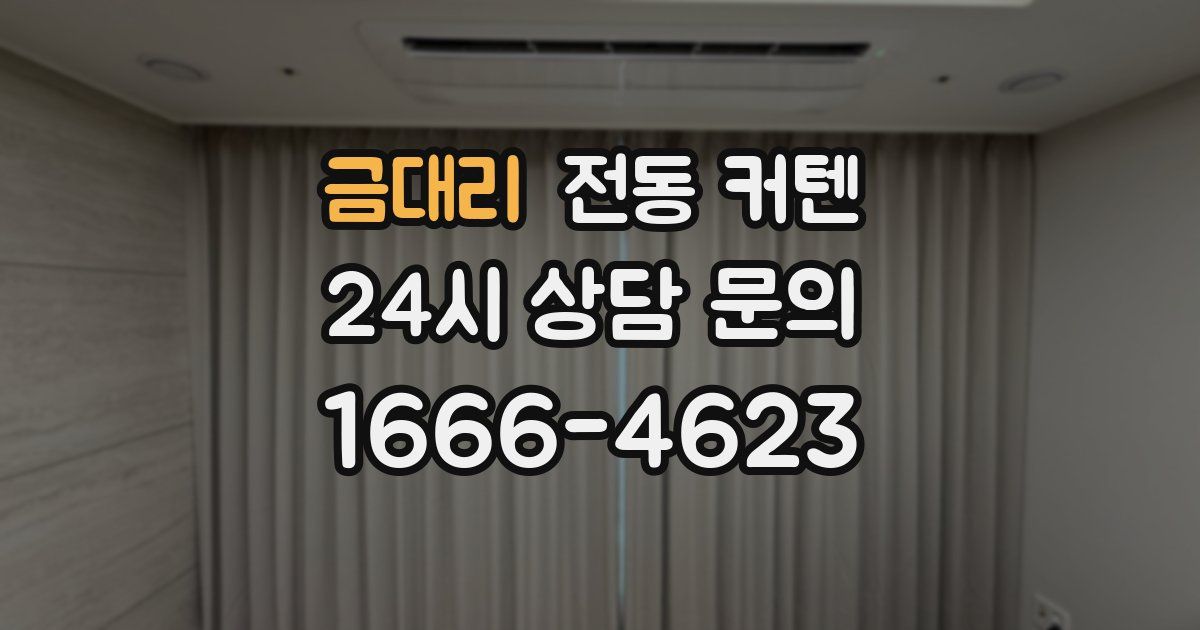금대리 전동 커텐