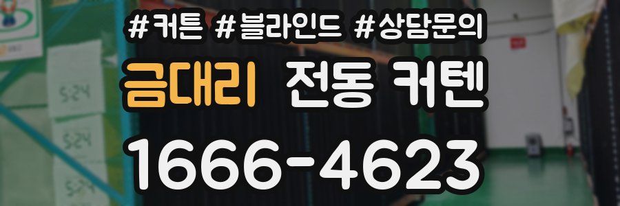 금대리 전동 커텐