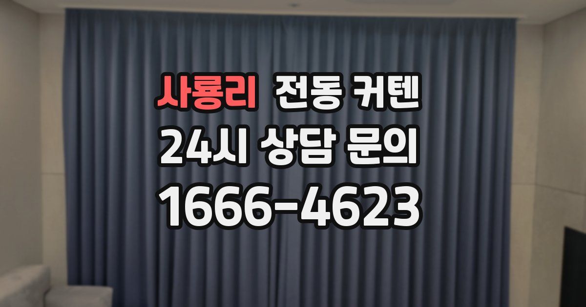 사룡리 전동 커텐