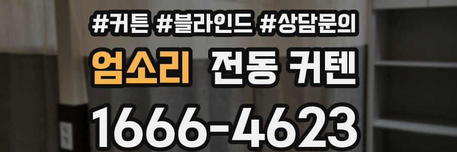 엄소리 전동 커텐