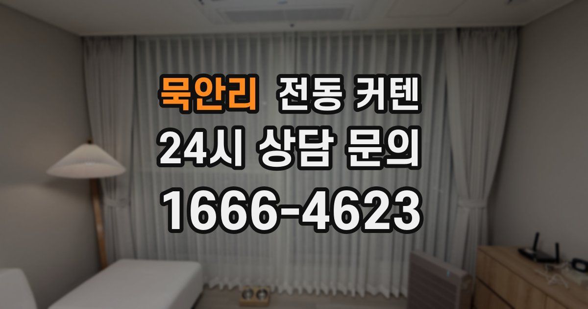 묵안리 전동 커텐