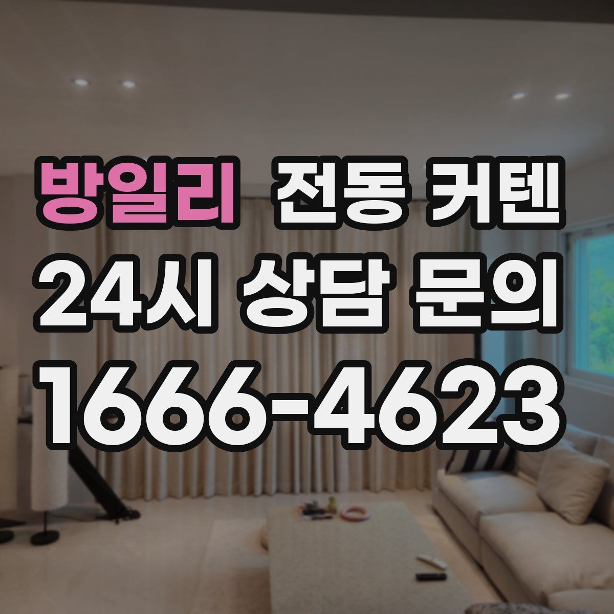 방일리 전동 커텐