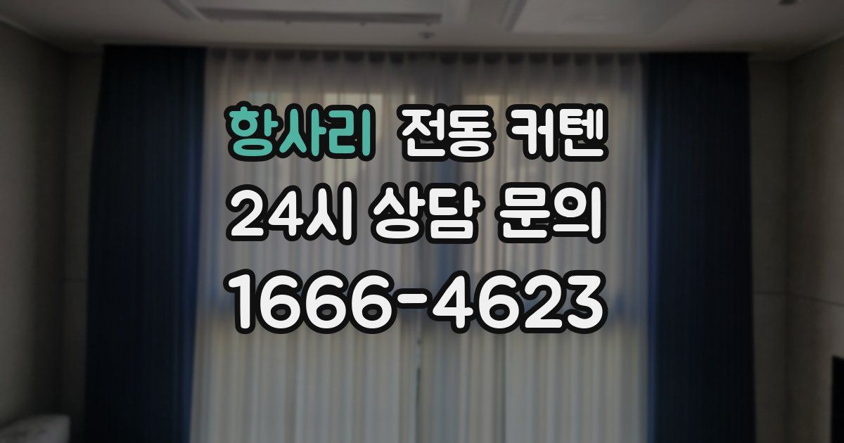 항사리 전동 커텐