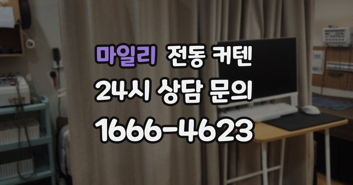 마일리 전동 커텐