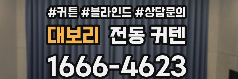 대보리 전동 커텐