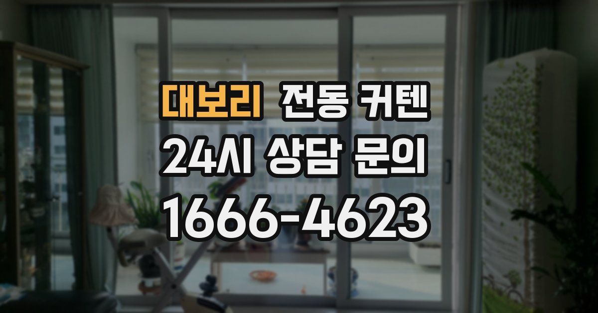 대보리 전동 커텐