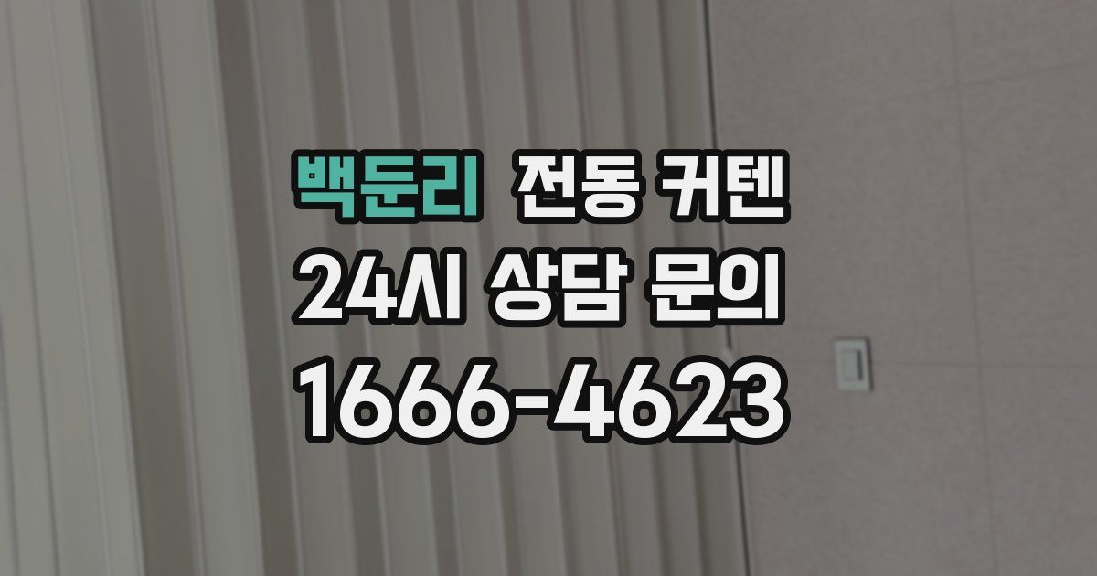 백둔리 전동 커텐