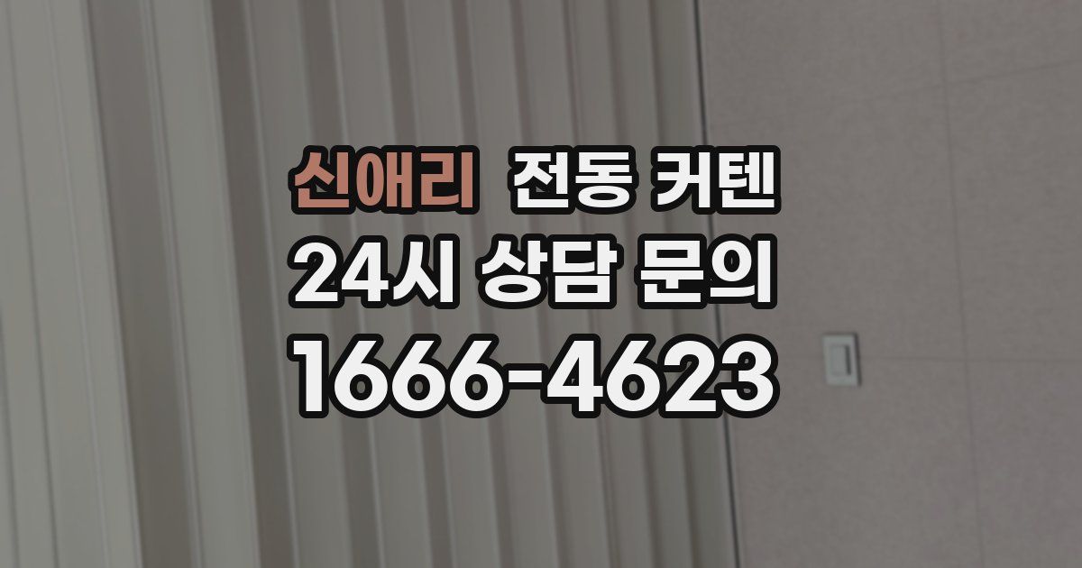 신애리 전동 커텐