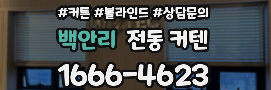백안리 전동 커텐