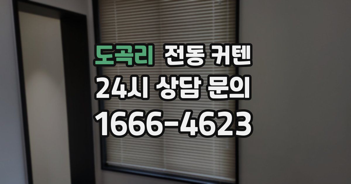도곡리 전동 커텐