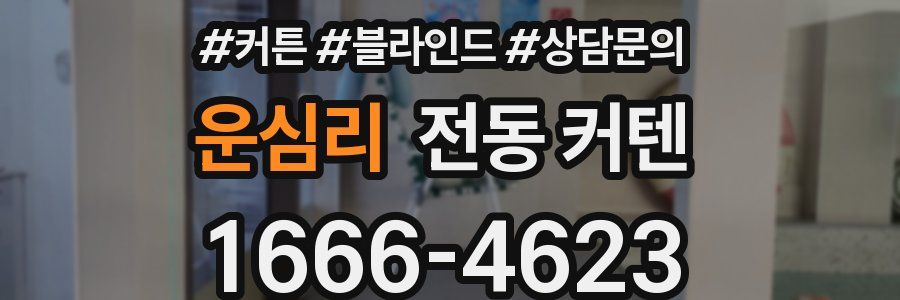 운심리 전동 커텐