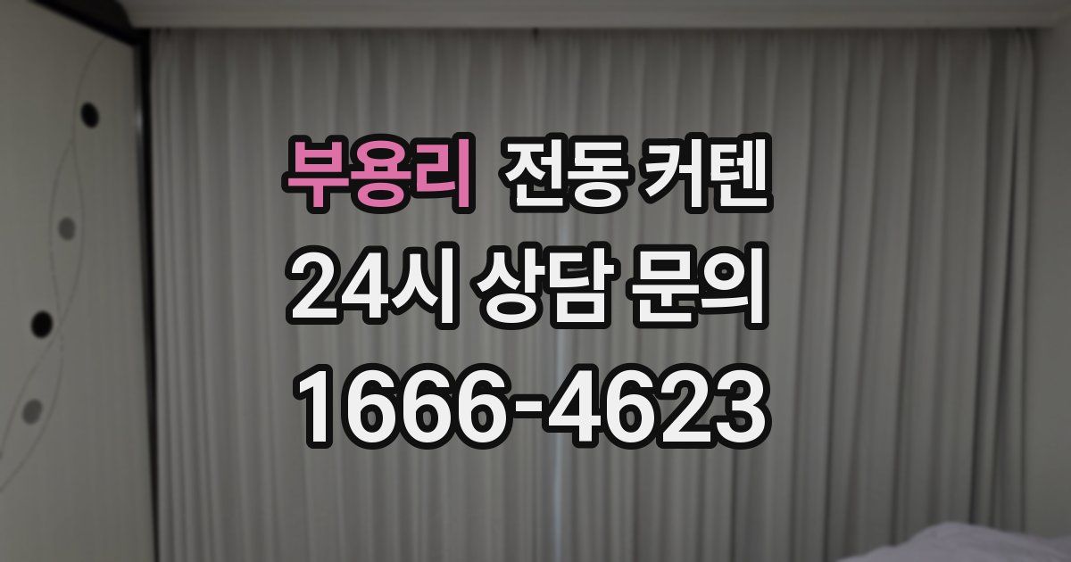 부용리 전동 커텐