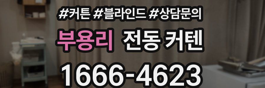 부용리 전동 커텐