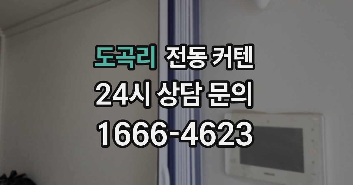도곡리 전동 커텐