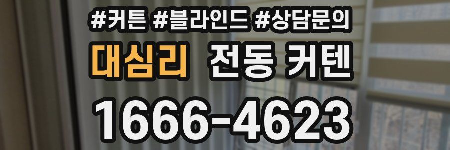 대심리 전동 커텐